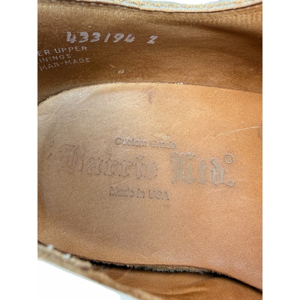 Warrior Ltd White Leather Derby Shoes Vibram USA Made Men’s 11 Custom Grade - Picture 10 of 16